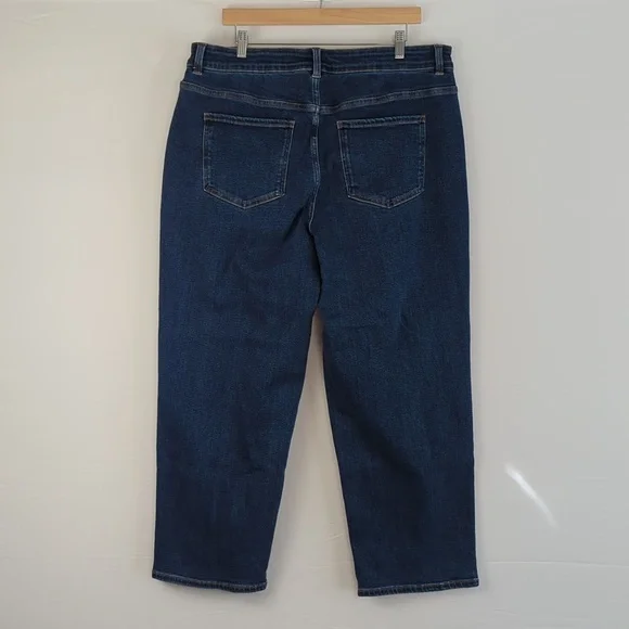 Universal Standard Etta High Rise Straight Leg Jeans in Aged Indigo l Size 16 - Picture 11 of 12